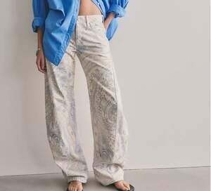 Free people We The Free Fable Printed Twisted Jeans size 28